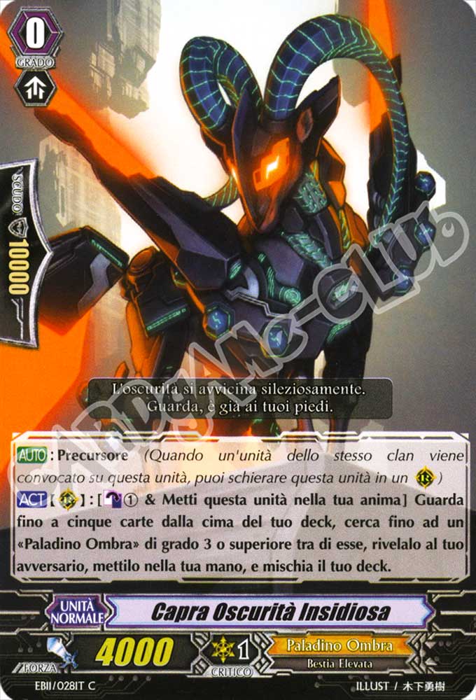 EB11-IT028 Capra Oscurita' Insidiosa comune normale (IT) -NEAR MINT-