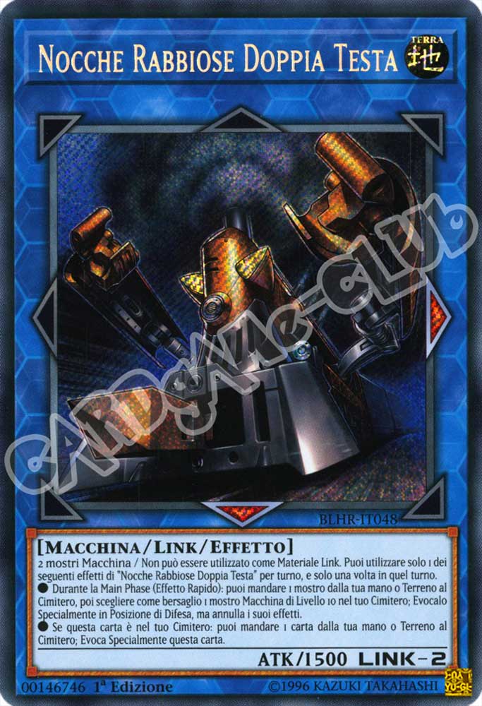 BLHR-IT048 Nocche Rabbiose Doppia Testa rara segreta 1a Edizione (IT) -NEAR MINT-