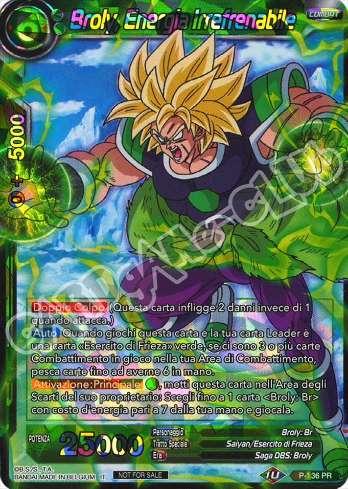 P-136 Broly, Energia Irrefrenabile promo foil (IT) -NEAR MINT-