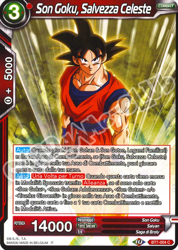 BT7-004 Son Goku, Salvezza Celeste comune normale (IT) -NEAR MINT-