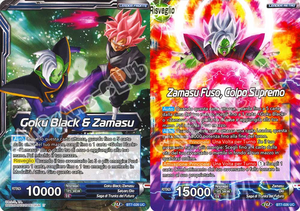 BT7-026 Goku Black & Zamasu // Zamasu Fuso, Colpo Supremo non comune normale/normale (IT) -NEAR MINT-
