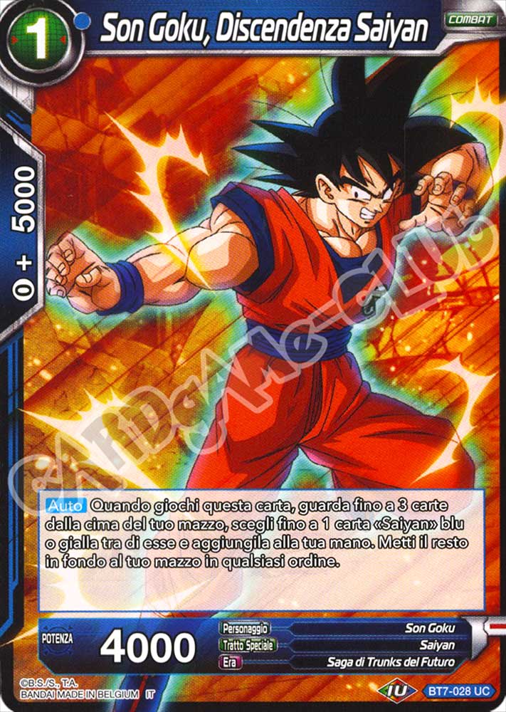 BT7-028 Son Goku, Discendenza Saiyan non comune normale (IT) -NEAR MINT-