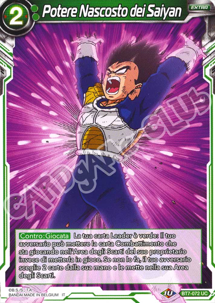 BT7-072 Potere Nascosto dei Saiyan non comune normale (IT) -NEAR MINT-