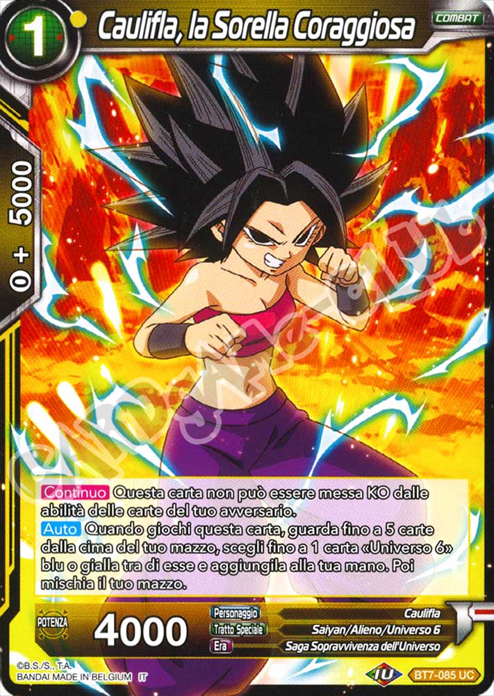 BT7-085 Caulifla, la Sorella Coraggiosa non comune normale (IT) -NEAR MINT-