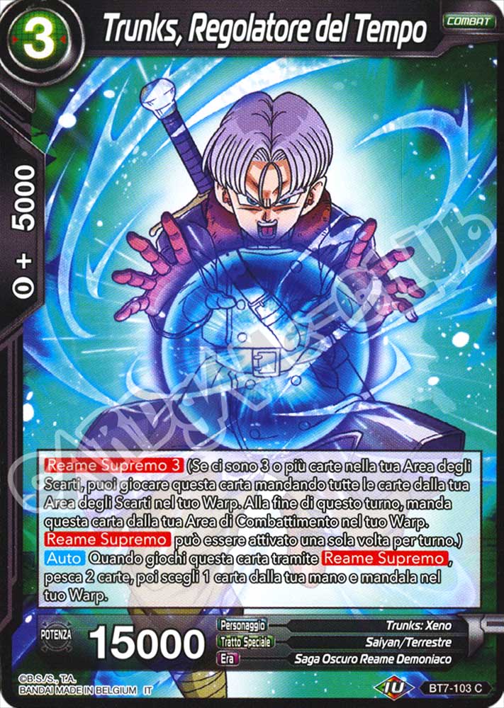 BT7-103 Trunks, Regolatore del Tempo comune normale (IT) -NEAR MINT-