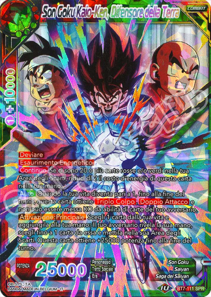 BT7-111 Son Goku Kaio-Ken, Difensore della Terra rara speciale foil (IT) -NEAR MINT-