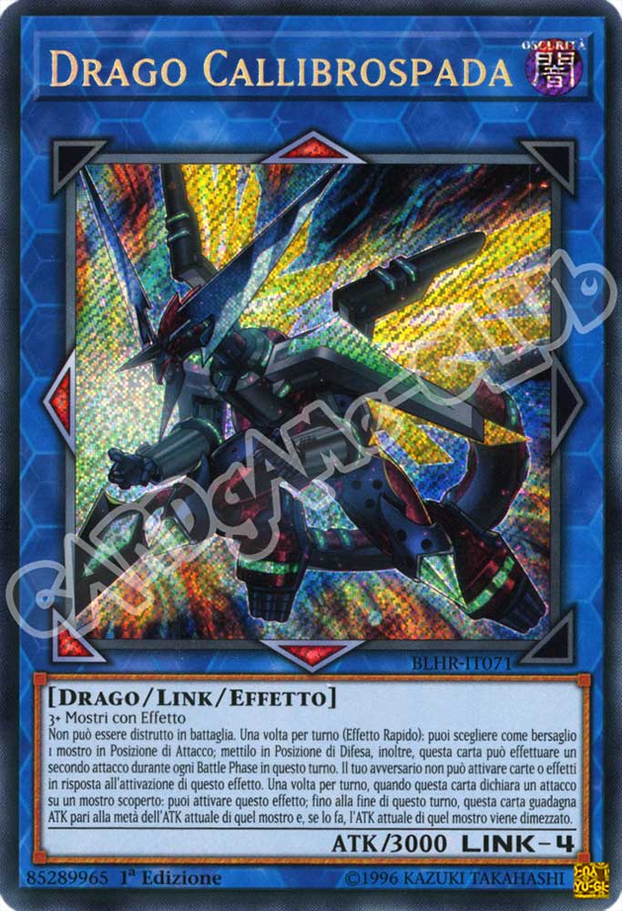 BLHR-IT071 Drago Callibrospada rara segreta 1a Edizione (IT) -NEAR MINT-