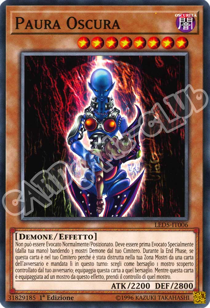 LED5-IT006 Paura Oscura comune 1a Edizione (IT) -NEAR MINT-