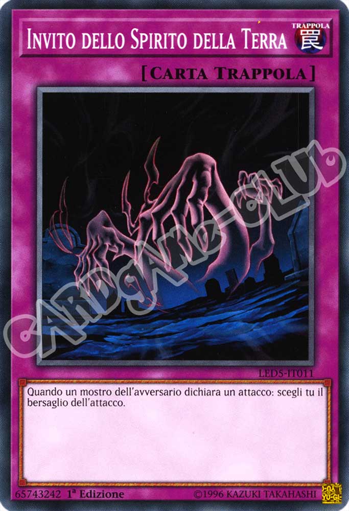 LED5-IT011 Invito dello Spirito della Terra comune 1a Edizione (IT) -NEAR MINT-