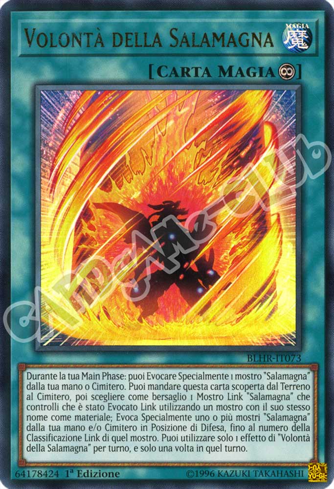 BLHR-IT073 Volonta' della Salamagna ultra rara 1a Edizione (IT) -NEAR MINT-