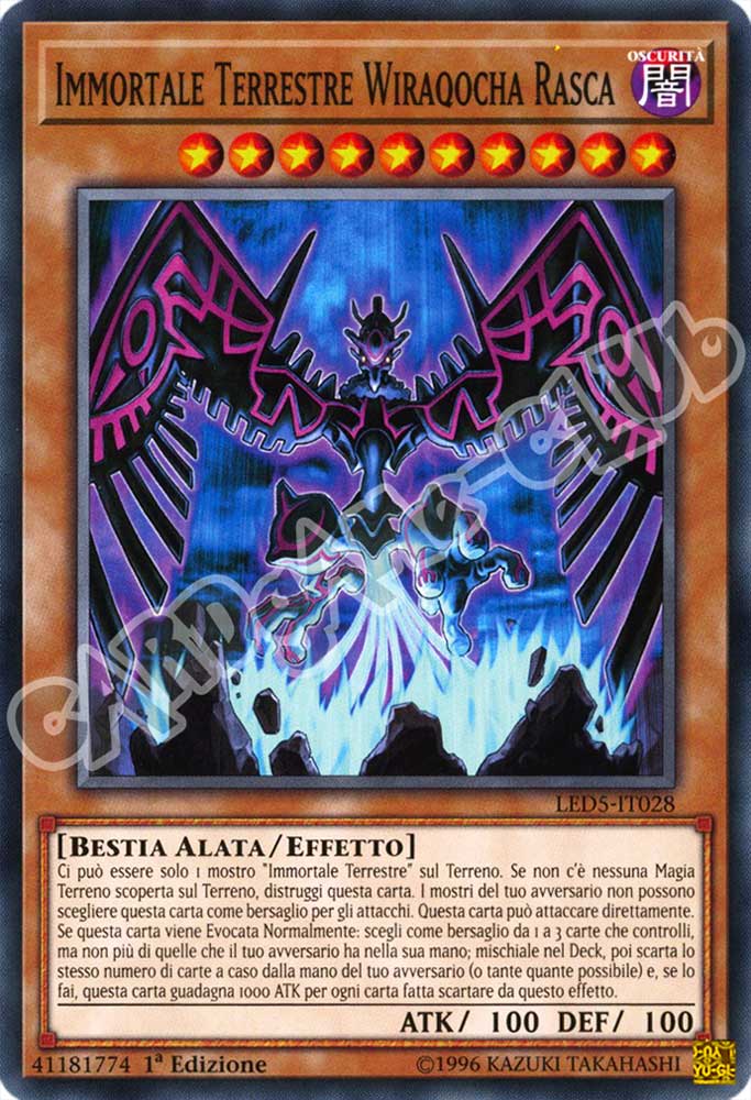 LED5-IT028 Immortale Terrestre Wiraqocha Rasca comune 1a Edizione (IT) -NEAR MINT-