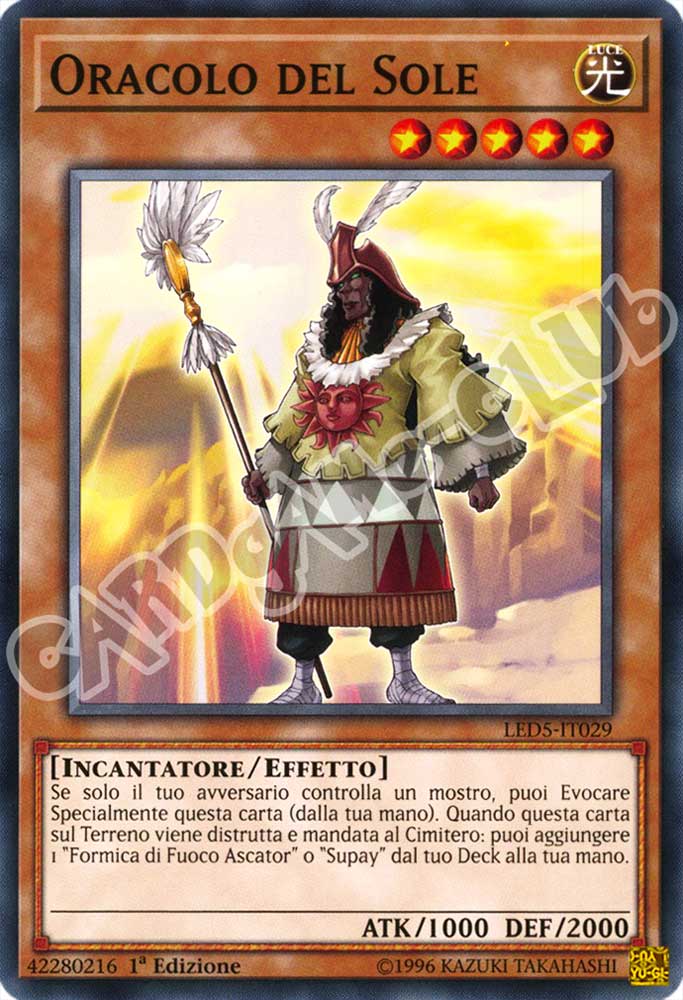 LED5-IT029 Oracolo del Sole comune 1a Edizione (IT) -NEAR MINT-