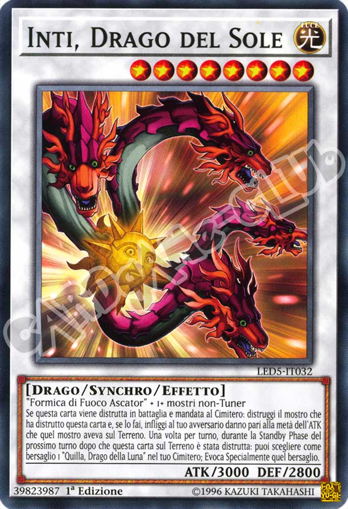 LED5-IT032 Inti, Drago del Sole comune 1a Edizione (IT) -NEAR MINT-
