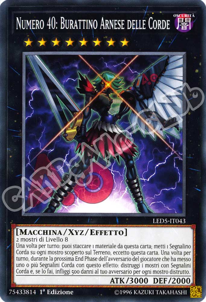 LED5-IT043 Numero 40: Burattino Arnese delle Corde comune 1a Edizione (IT) -NEAR MINT-
