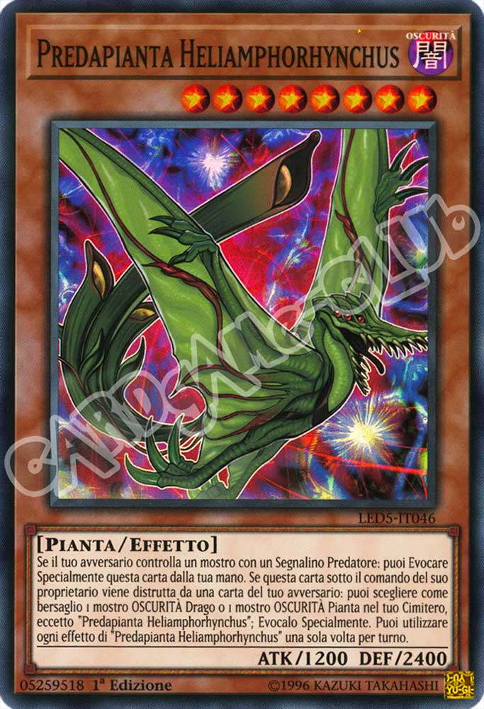 LED5-IT046 Predapianta Heliamphorhynchus super rara 1a Edizione (IT) -GOOD-