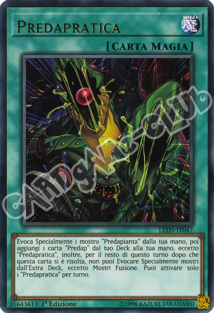LED5-IT047 Predapratica ultra rara 1a Edizione (IT) -NEAR MINT-