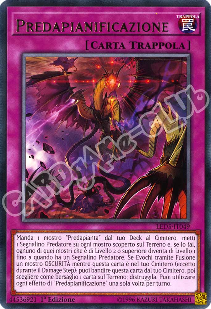 LED5-IT049 Predapianificazione rara 1a Edizione (IT) -NEAR MINT-