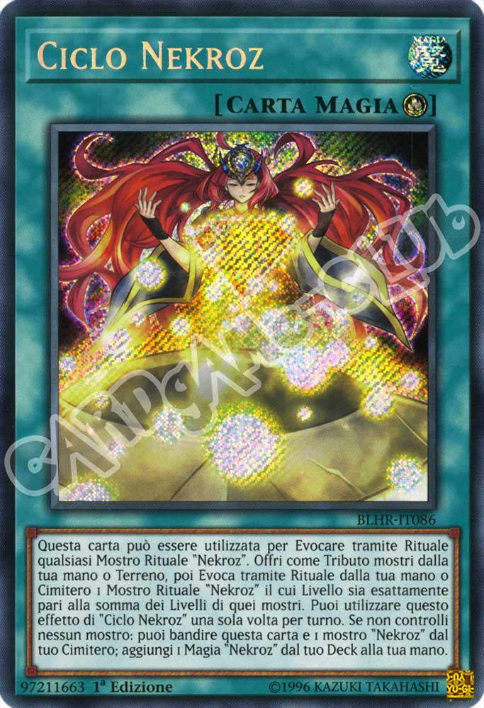 BLHR-IT086 Ciclo Nekroz rara segreta 1a Edizione (IT) -NEAR MINT-