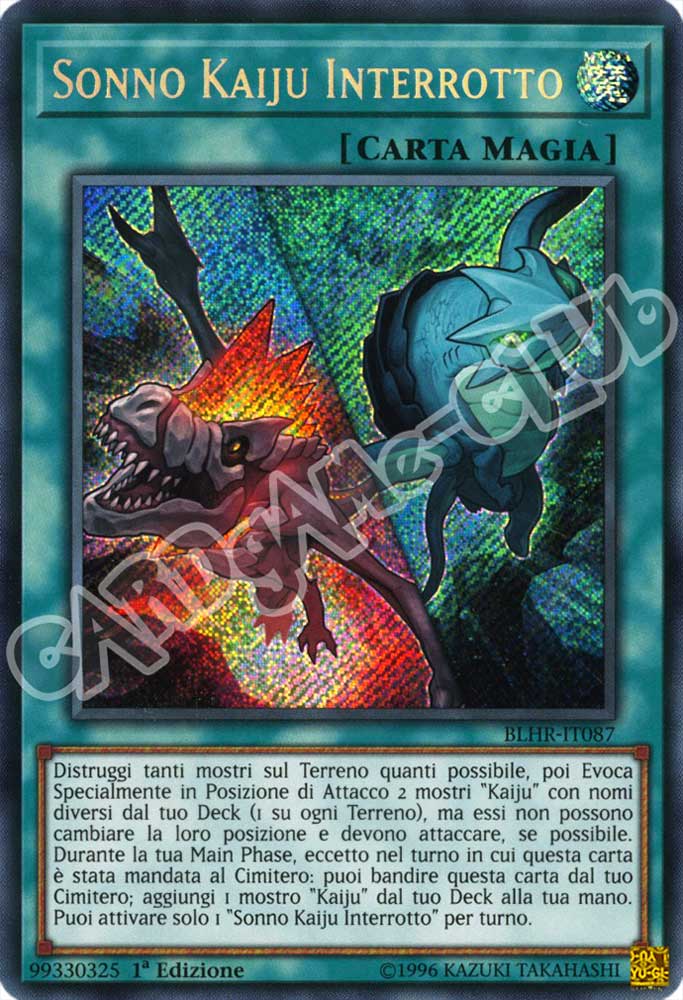 BLHR-IT087 Sonno Kaiju Interrotto rara segreta 1a Edizione (IT) -NEAR MINT-