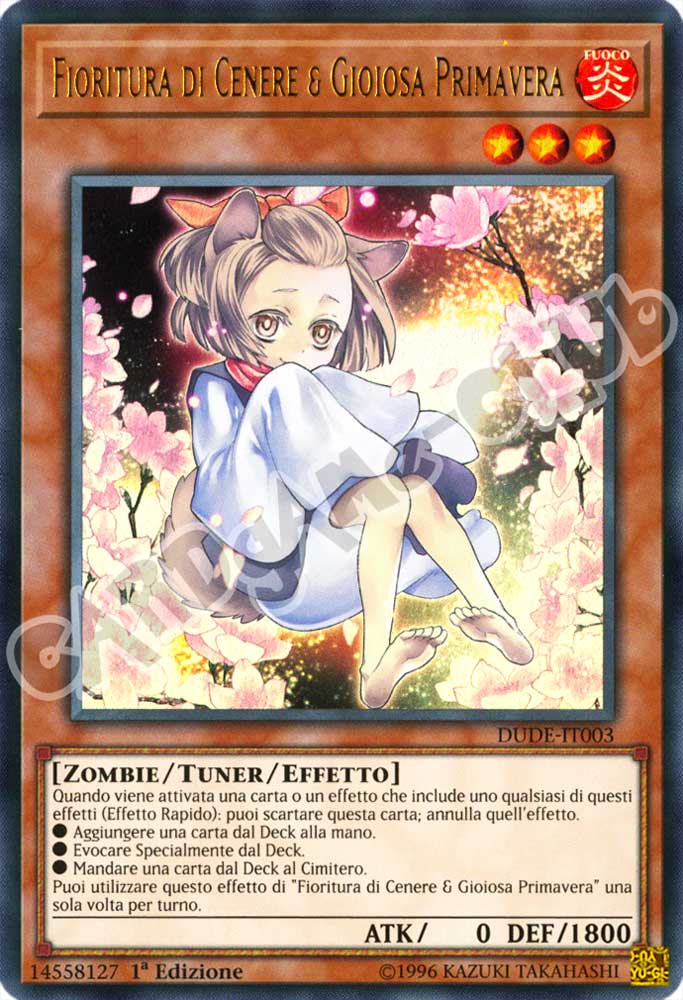DUDE-IT003 Fioritura di Cenere & Gioiosa Primavera ultra rara 1a Edizione (IT) -NEAR MINT-