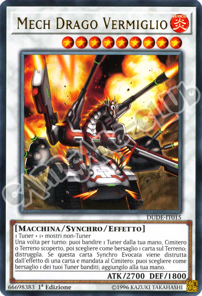 DUDE-IT015 Mech Drago Vermiglio ultra rara 1a Edizione (IT) -NEAR MINT-