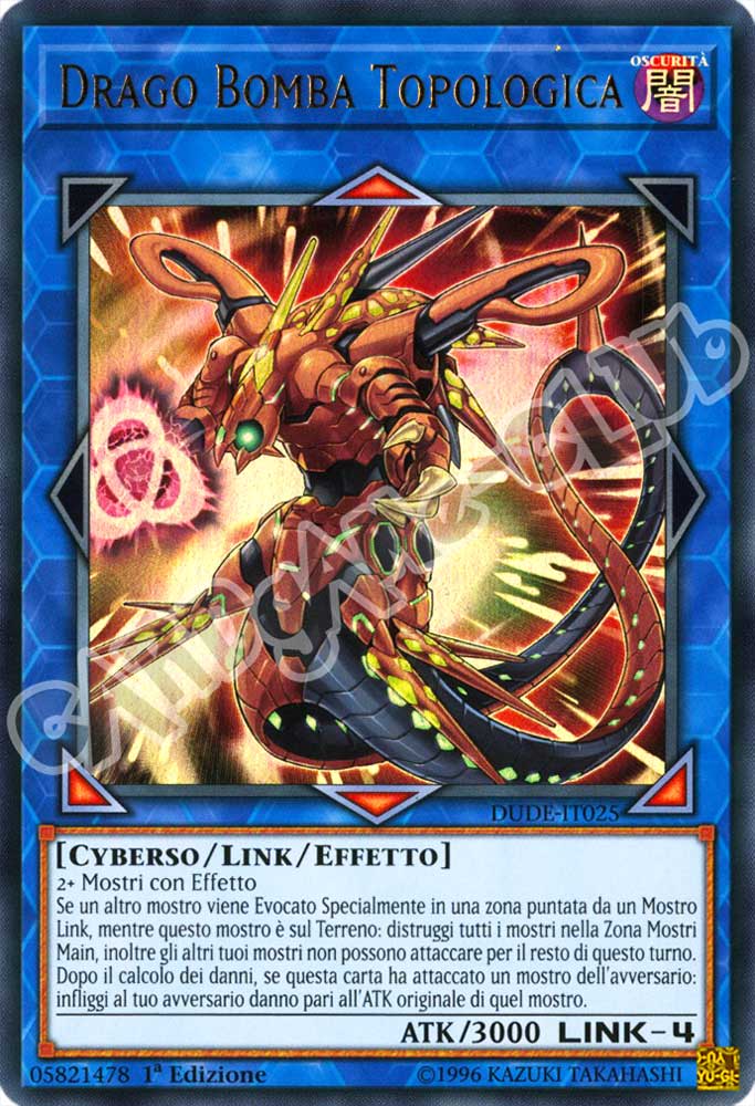 DUDE-IT025 Drago Bomba Topologica ultra rara 1a Edizione (IT) -NEAR MINT-