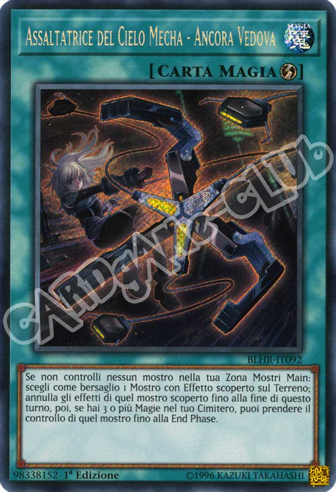 BLHR-IT092 Assaltatrice del Cielo Mecha - Ancora Vedova rara segreta 1a Edizione (IT) -NEAR MINT-
