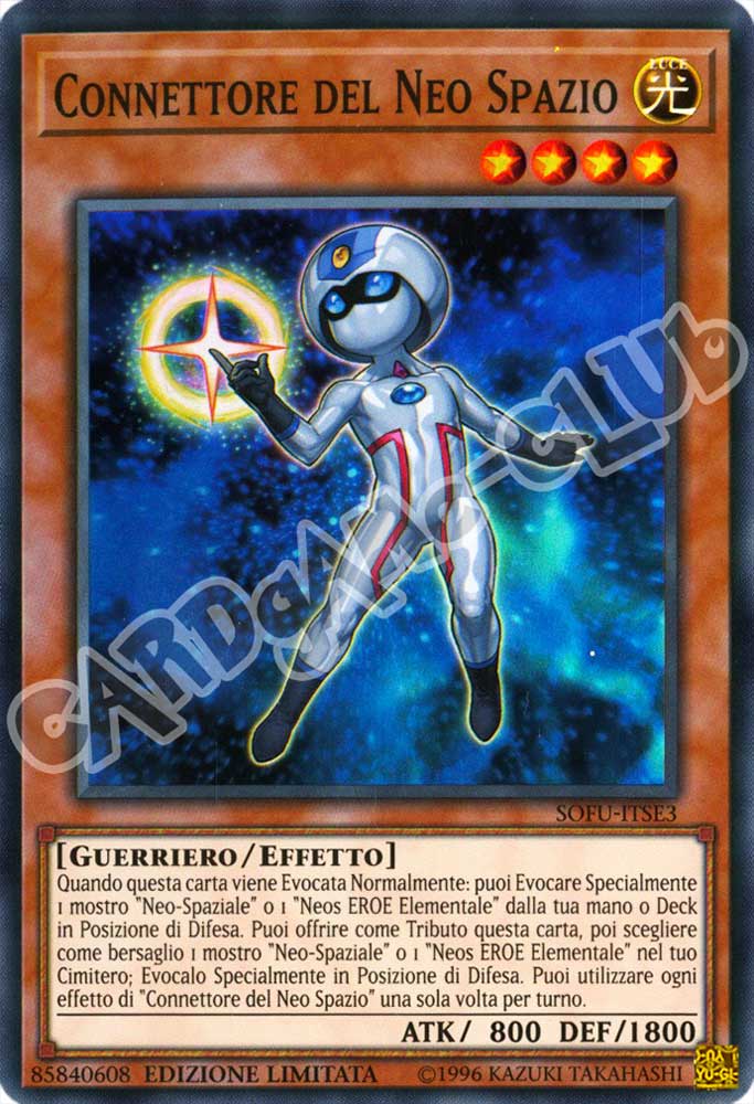 SOFU-ITSE3 Connettore del Neo Spazio super rara Edizione Limitata (IT) -NEAR MINT-