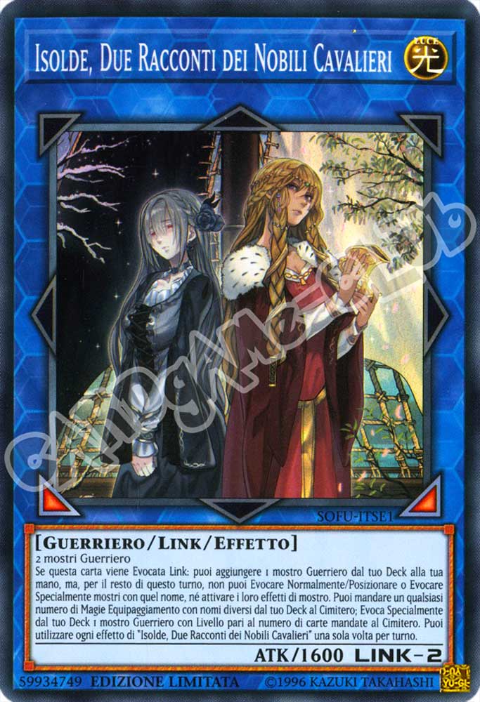 SOFU-ITSE1 Isolde, Due Racconti dei Nobili Cavalieri super rara Edizione Limitata (IT) -NEAR MINT-