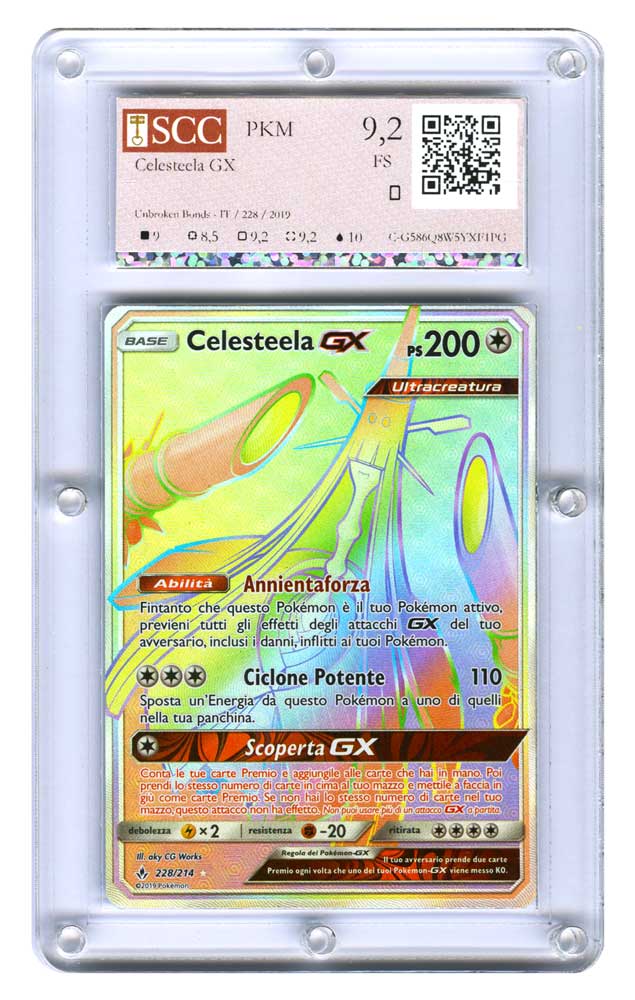 228 / 214 Celesteela GX rara segreta foil (IT) -GRADATA-SCC/09,2