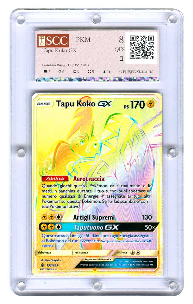 153 / 145 Tapu Koko GX rara segreta foil (IT) -GRADATA-SCC/08
