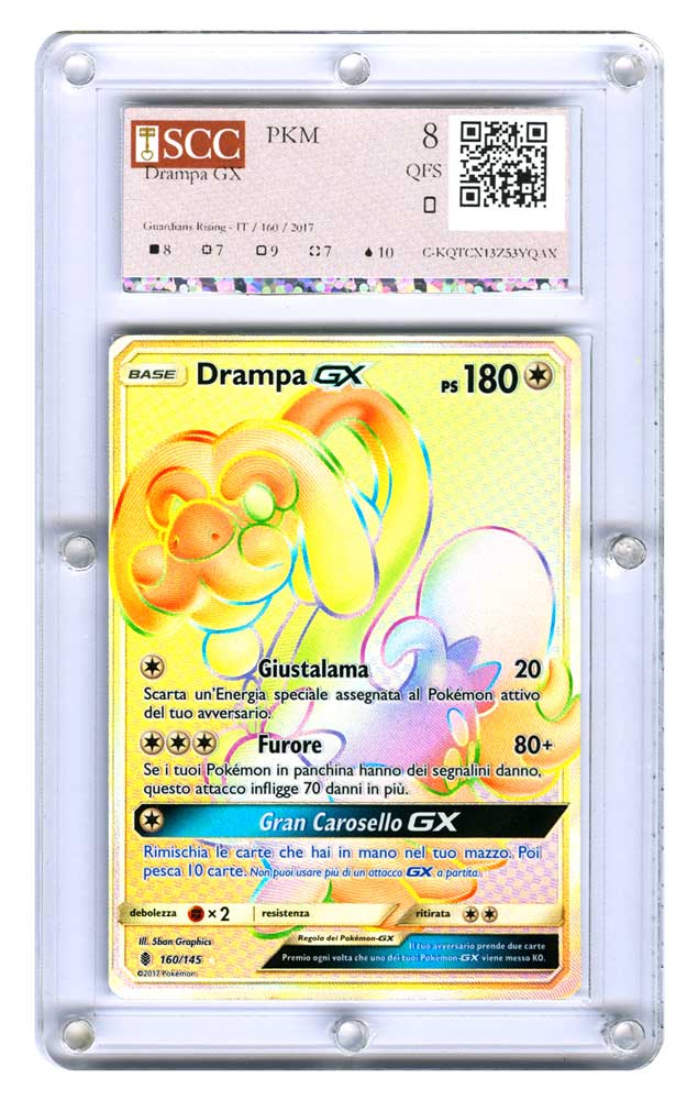 160 / 145 Drampa GX rara segreta foil (IT) -GRADATA-SCC/08