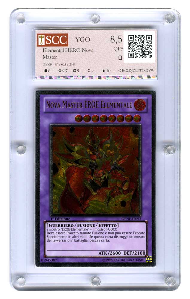 GENF-IT093 Nova Master Eroe Elementale rara ultimate 1a Edizione (IT) -GRADATA-SCC/08,5