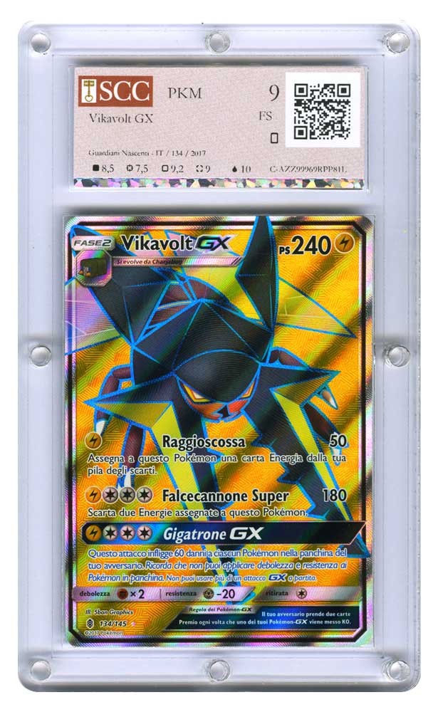 134 / 145 Vikavolt GX rara segreta foil (IT) -GRADATA-SCC/09