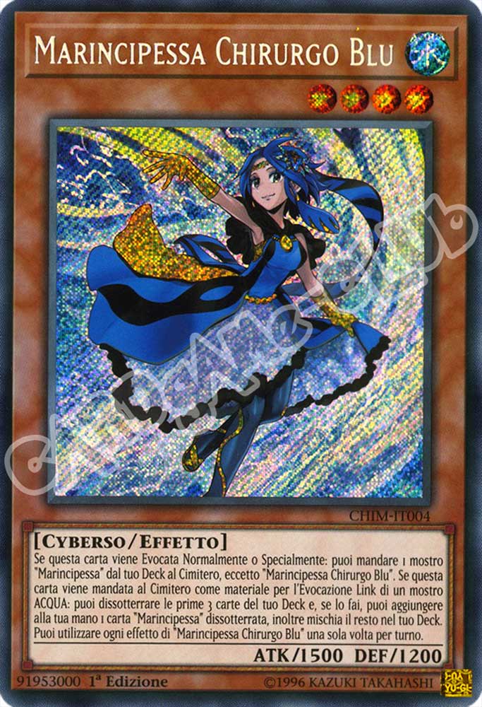 CHIM-IT004 Marincipessa Chirurgo Blu rara segreta 1a Edizione (IT) -NEAR MINT-