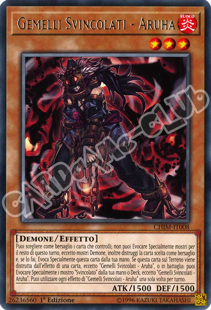 CHIM-IT008 Gemelli Svincolati - Aruha rara 1a Edizione (IT) -NEAR MINT-