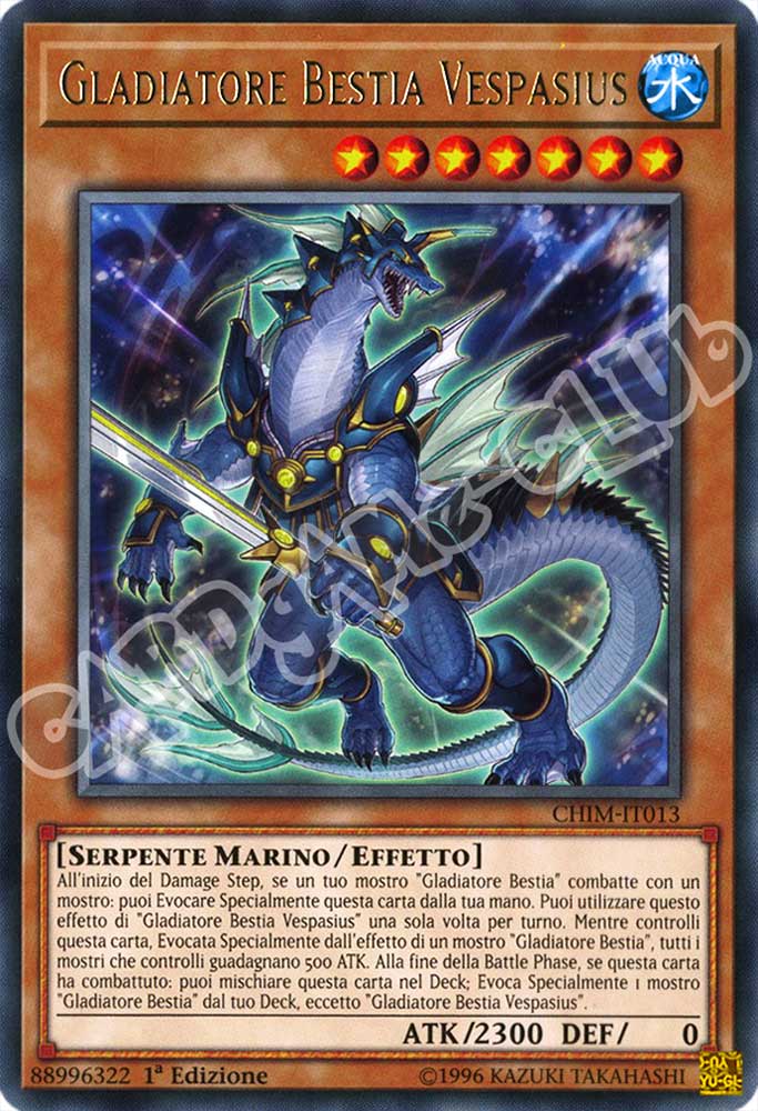 CHIM-IT013 Gladiatore Bestia Vespasius rara 1a Edizione (IT) -NEAR MINT-