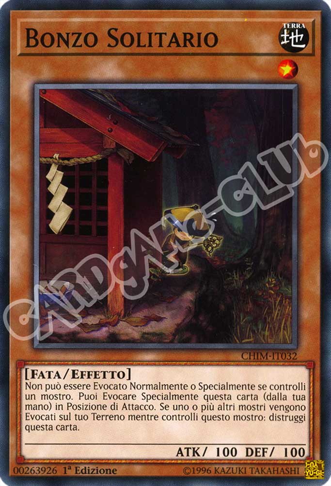 CHIM-IT032 Bonzo Solitario comune 1a Edizione (IT) -NEAR MINT-