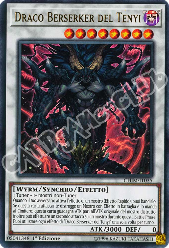 CHIM-IT035 Draco Berserker del Tenyi ultra rara 1a Edizione (IT) -NEAR MINT-
