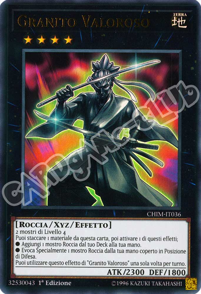 CHIM-IT036 Granito Valoroso ultra rara 1a Edizione (IT) -NEAR MINT-