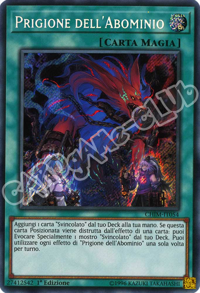 CHIM-IT054 Prigione dell'Abominio rara segreta 1a Edizione (IT) -NEAR MINT-
