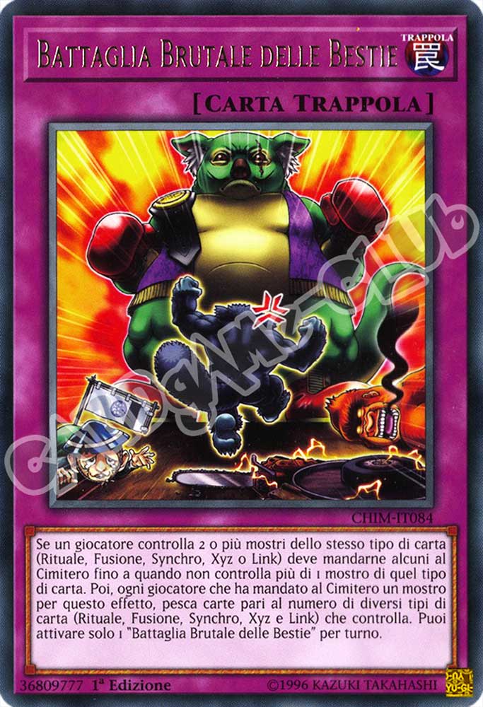 CHIM-IT084 Battaglia Brutale delle Bestie rara 1a Edizione (IT) -NEAR MINT-
