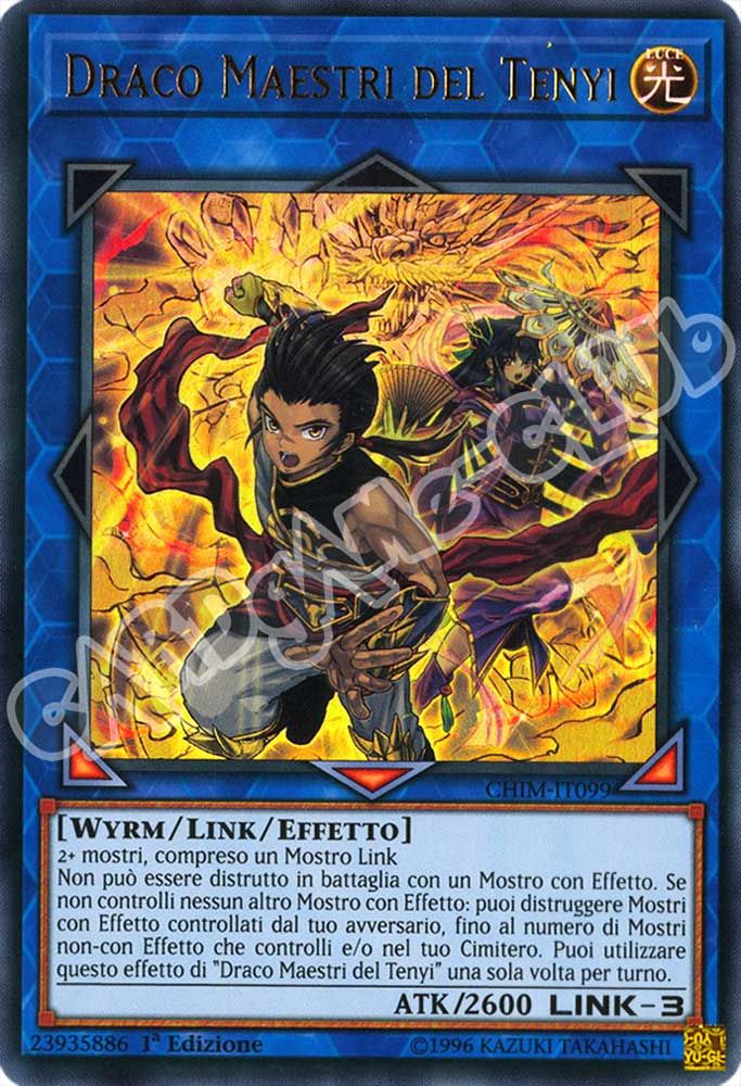 CHIM-IT099 Draco Maestri del Tenyi ultra rara 1a Edizione (IT) -NEAR MINT-