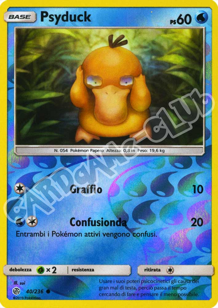 040 / 236 Psyduck comune foil reverse (IT) -NEAR MINT-
