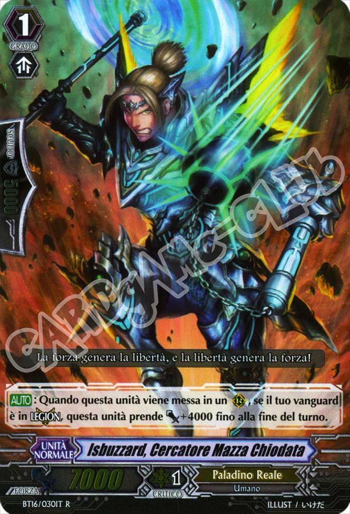 BT16-IT030 Isbuzzard, Cercatore Mazza Chiodata rara foil (IT) -NEAR MINT-