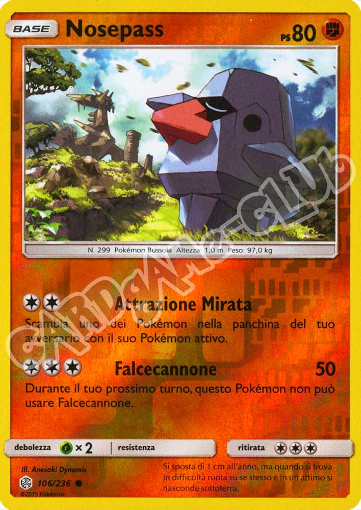 106 / 236 Nosepass comune foil reverse (IT) -NEAR MINT-