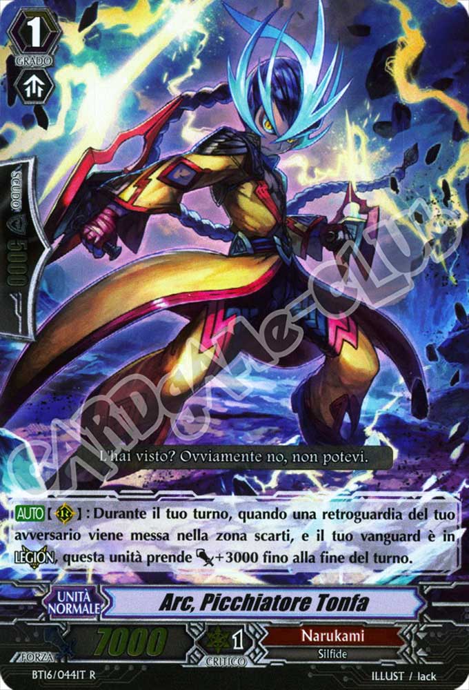 BT16-IT044 Arc, Picchiatore Tonfa rara foil (IT) -NEAR MINT-