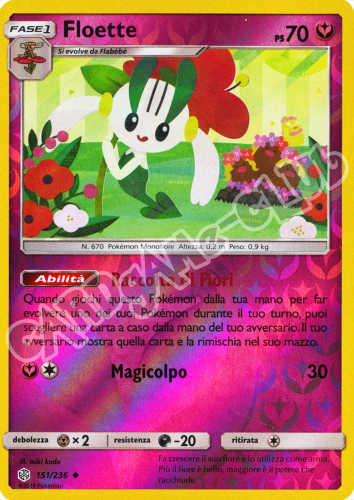 151 / 236 Floette non comune foil reverse (IT) -NEAR MINT-