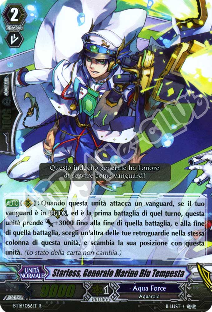 BT16-IT056 Starless, Generale Marino Blu Tempesta rara foil (IT) -NEAR MINT-