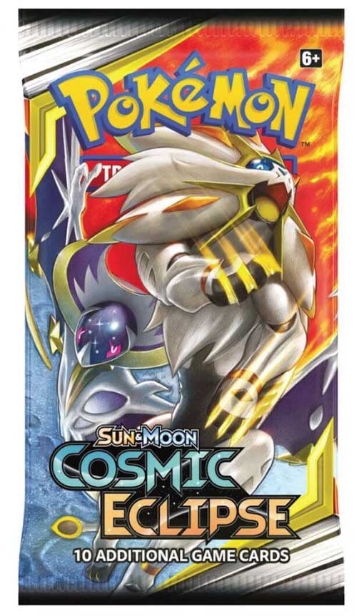Sun and Moon Cosmic Eclipse busta 10 carte Artwork RANDOM (EN)